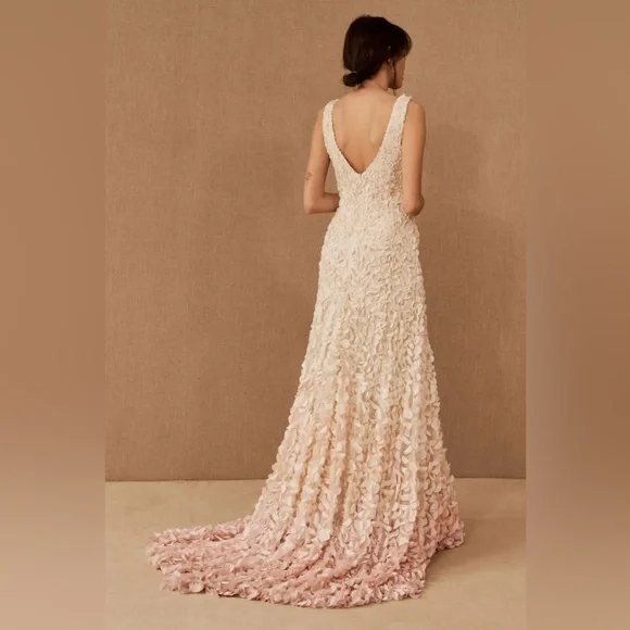 NWT BHLDN Anthropologie Theia Emma Cherry Blossom Wedding Prom Gown 2 NWT $2195 - Picture 6 of 15